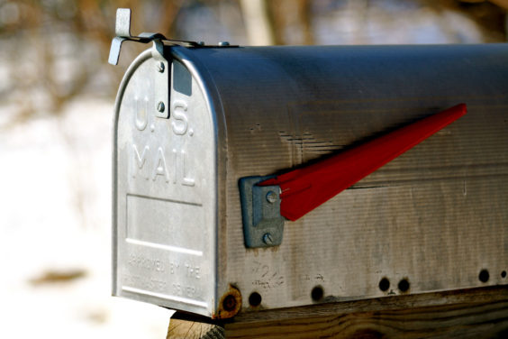 U.S. Mail mailbox