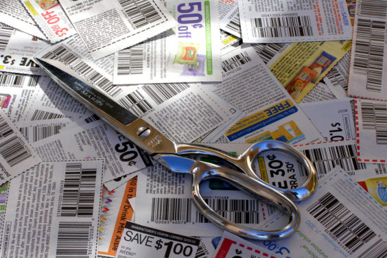Clipped Coupons With Scissors 3