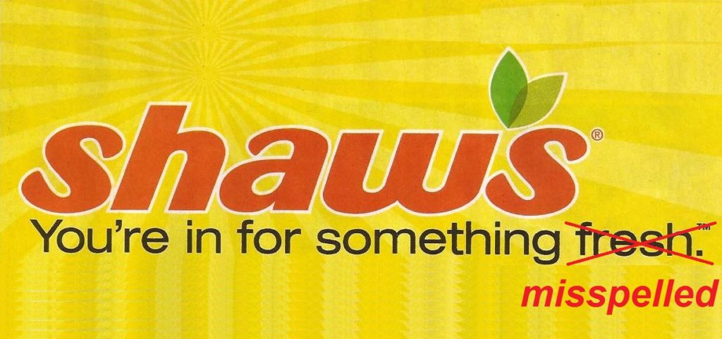 Shaws ad header