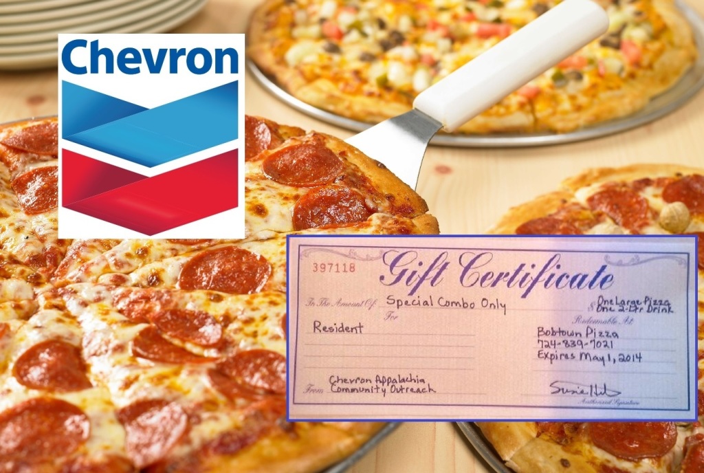 Chevron pizza coupon