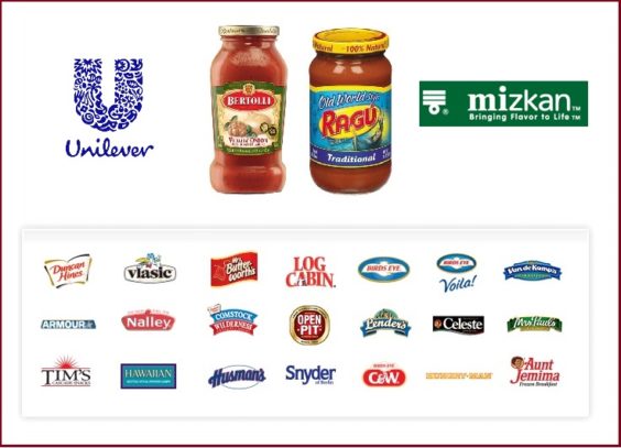 Unilever-Pinnacle products