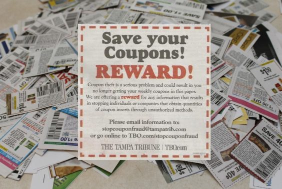 Tampa Tribune coupon reward
