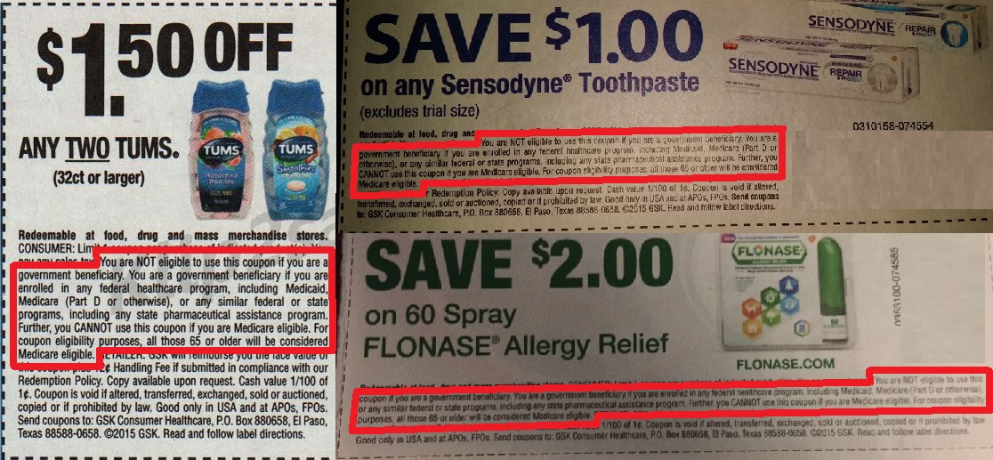 Sensodyne & Tums Maker Slammed Over New Coupon Language Coupons in