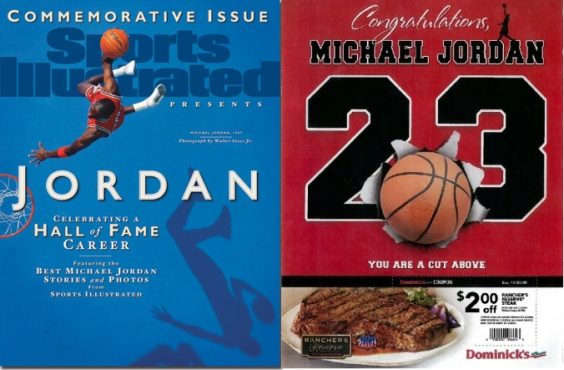 Michael Jordan Sports Illustrated Dominick's ad