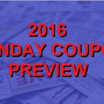 2016 Coupon Insert Schedule