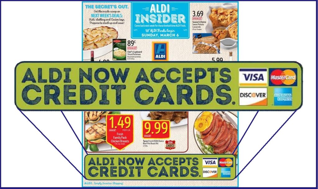 ALDI credit card ad