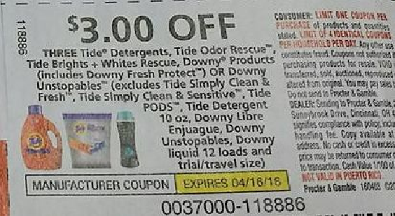 Tide-Downy coupon