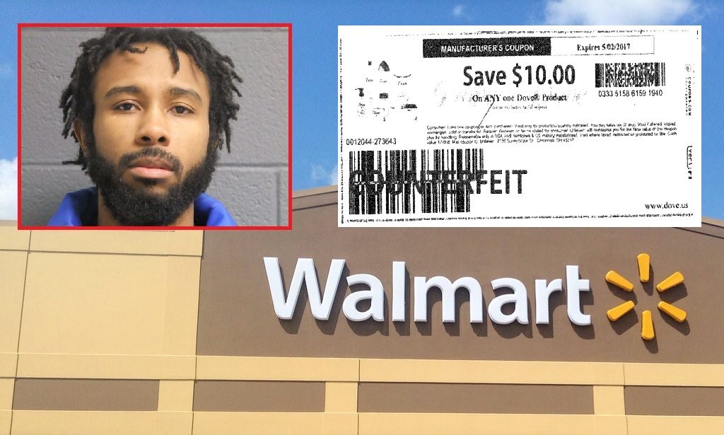 Tasered Walmart Coupon Counterfeiter Sentenced to 5 Years Behind Bars