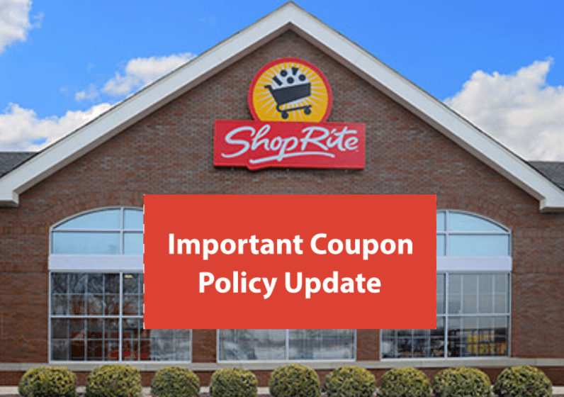 ShopRite Stores Eliminate Double Coupons